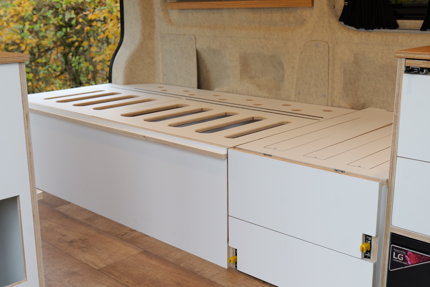 Bett-Modul im VW Camper